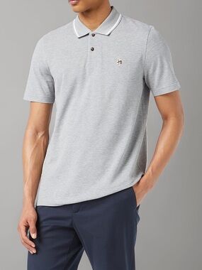 Ted Baker Camden Grey Polo Size Large